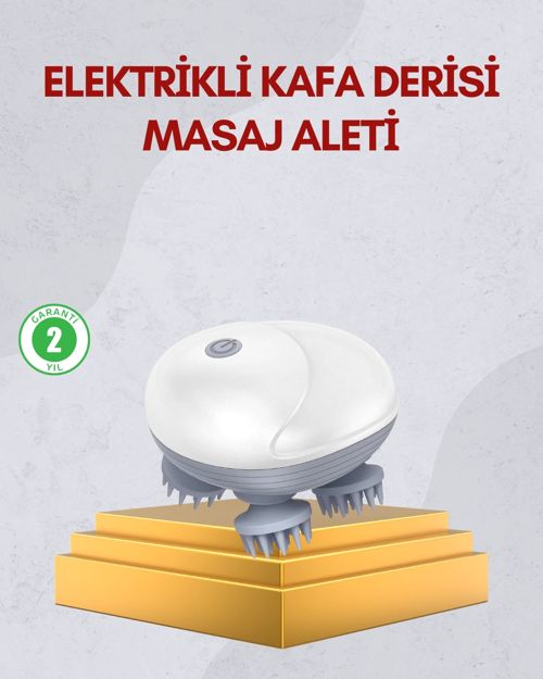 İthalat® Kablosuz Kafa Vücut Masaj Aleti Taşınabilir Tasarım