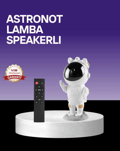 İthalat® Dekoratif Fonksiyonel Astronot Projeksiyon Aydınlatma