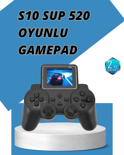 İthalat® S10 Gamepad Hdmi Tv Bağlantılı 520 Klasik Oyun 2025 Seri