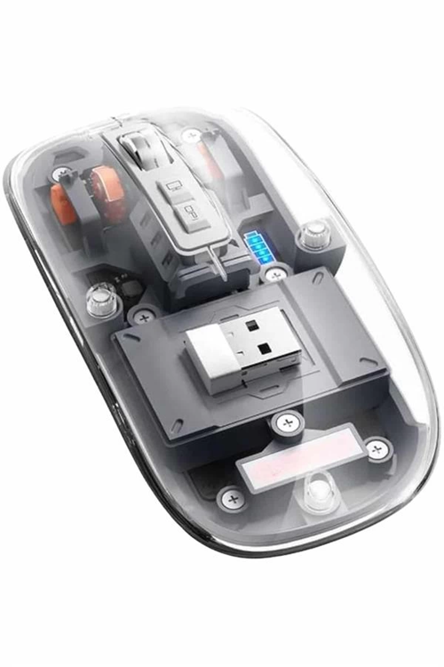İthalat® Kablosuz Mouse Şarjlı Bluetooth Wireless Çift Modlu Sessiz