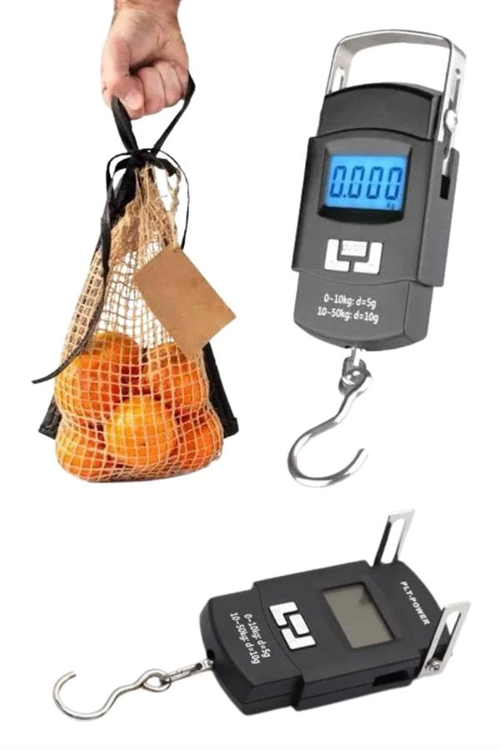 İthalat® Profesyonel El Terazisi El Kantarı 50 Kg Dijital Göstergeli Tartı