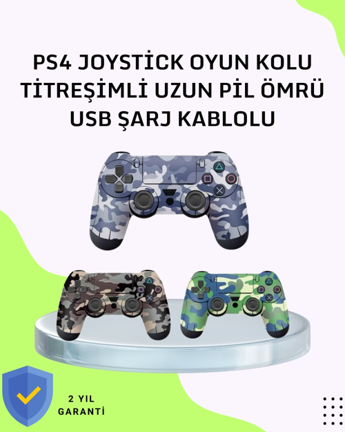 İthalat® Uzun Pil Ömürlü Oyun Kolu – Usb Ile Hızlı Şarj Desteği