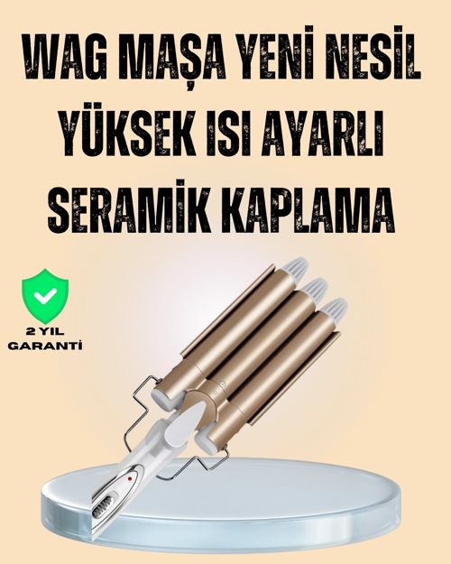 İthalat® Ayarlanabilir Isı Ayarıyla Profesyonel Bukle Maşası – Hızlı Nazik Şekillendirme