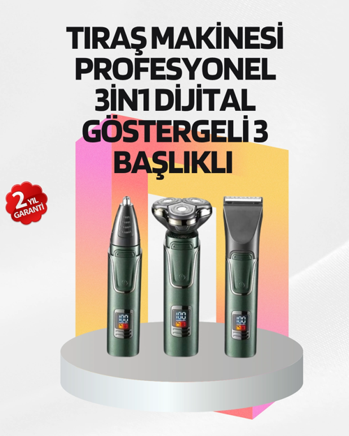 Kablosuz Şarjlı Çok Amaçlı Tıraş Makinesi