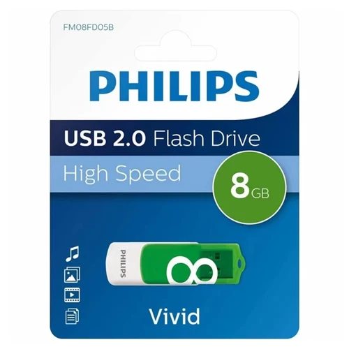 Vivid Fm08Fd05B/00 8Gb Usb 2.0 Flash Bellek