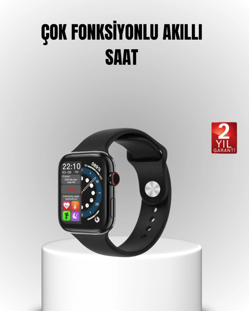 İthalat® Yüksek Çözünürlüklü 1.9" Akıllı Saat – 5-6 Gün Aktif Kullanım, Şık Tasarım