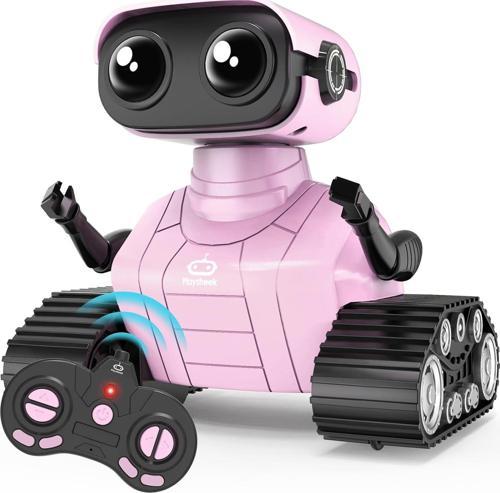 Uzaktan Kumandalı Robot Oyuncak Şarj Edilebilir Emo Robot - Pembe