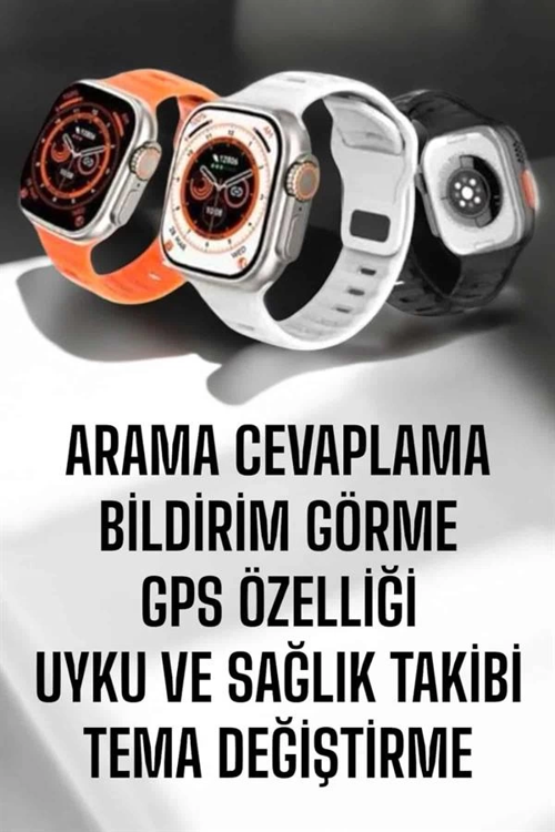 İthalat® Yeni Nesil Akıllı Saat Adımsayar, Gps, Nabız Ölçer, Uyku Takibi