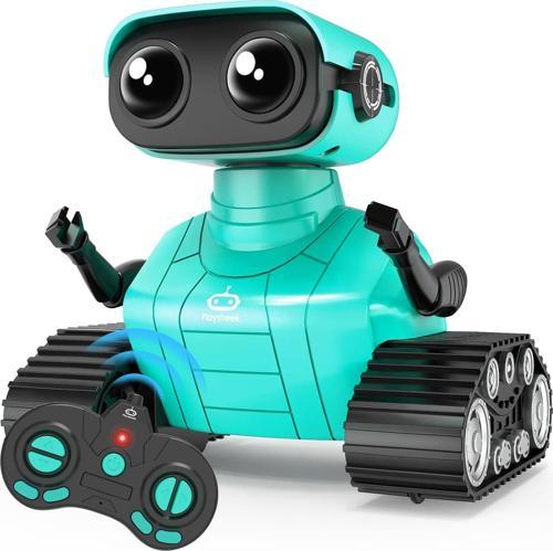 Uzaktan Kumandalı Robot Oyuncak Şarj Edilebilir Emo Robot - Yeşil