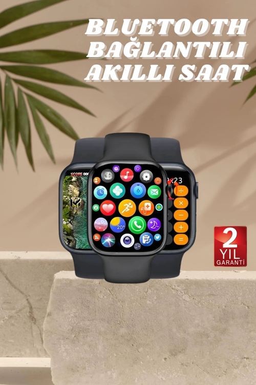 İthalat® Akıllı Saat Nabız Ölçebilen Adımsayar Kalori Hesaplama Tema Değiştirme Gps Uyumlu