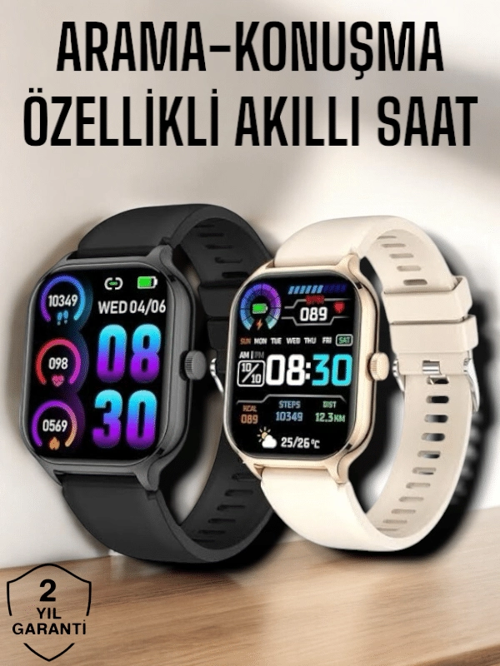 İthalat® Suya Dayanıklı Bluetooth Akıllı Saat Gps, Adımsayar, Nabız & Takibi