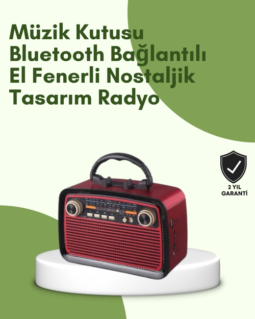 İthalat® Kablosuz Bluetooth Hoparlör – Yüksek Ses Kalitesi, Uzun Pil Ömrü, Fm Am Radyo Fonksiyonu