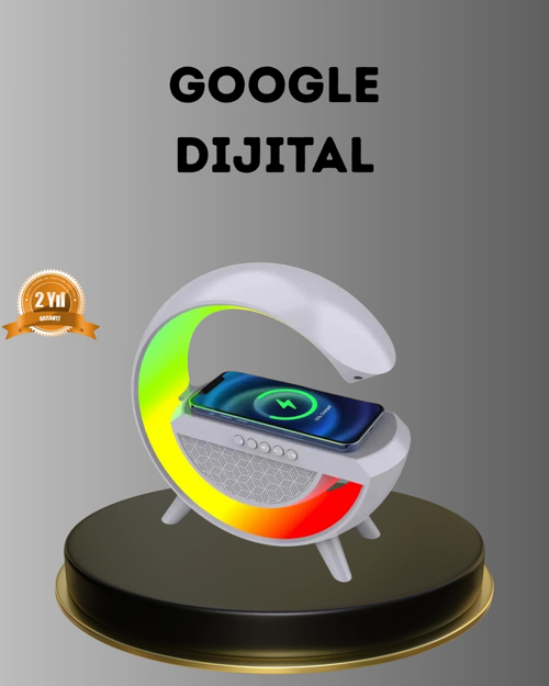 İthalat® Bluetooth 5.0 Hoparlör – Kablosuz Şarj, Rgb Gece Lambası Fm Radyo