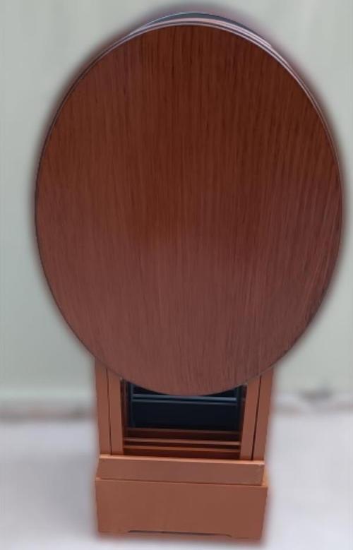 Çanta Zigon 90131 Oval Model Dörtlü Ahşap Mdf Ceviz ve Gri  Renk Uyumu El Yapımı 