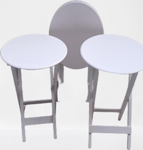 Çanta Zigon 90136 Oval sehpa Dörtlü Model Ahşap Mdf Parlak Beyaz Renk El Yapım 