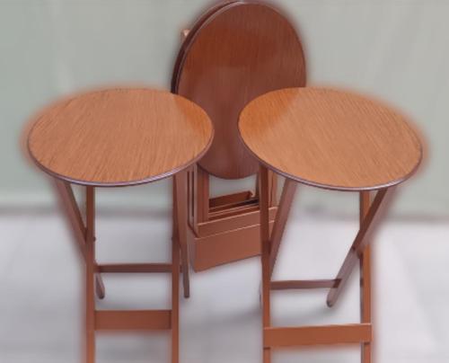 Çanta Zigon OVAL 90135 Dörtlü Model Ahşap MDF Parlak Ceviz Lake El Yapımı 