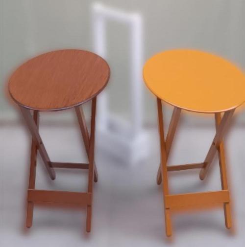 Çanta Zigon Sehpa 90118 Oval Model 2li Takım Mdf Hardal-Ceviz Renk Uyum El Yapım