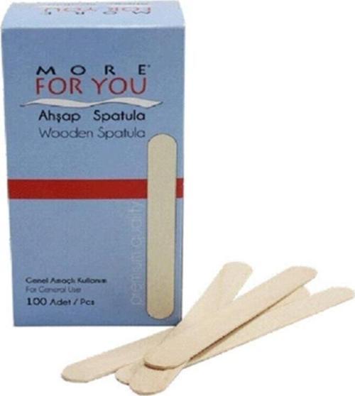 Ahşap Ağda Spatulası 100 Adet Spatula