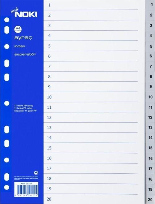 Seperatör 1-20 Rakam 59220