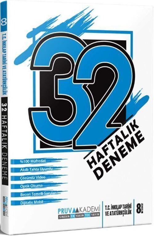 8. Sınıf T.C. İnkılap Tarihi ve Atatürkçülük 32 Haftalık Deneme