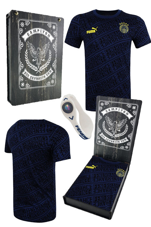 PUMA FENERBAHÇE PATTERN LACİ TSHIRT LAZER HEDİYELİK AHŞAP KUTU