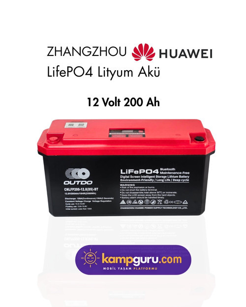 12 VOLT 200 AMPER LİTYUM AKÜ ( Huawei LİTHİUM Battery )