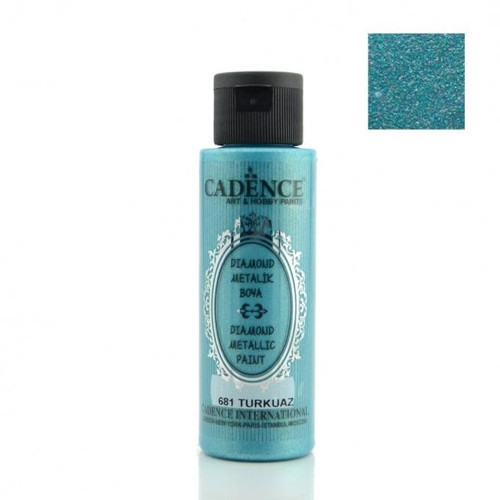 Diamond Metalik Boya 681 Turkuaz 70ml