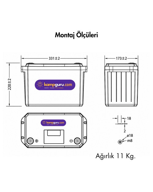 12 VOLT 100 AMPER LİTYUM AKÜ ( Huawei LİTHİUM Battery )