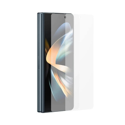Samsung Galaxy Z Fold 4 Darbe Emici Premium Şeffaf Nano Ön Ekran Koruyucu Poliüretan Film