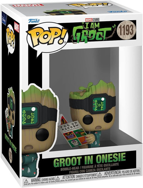 ! Marvel I Am Groot - Groot In Onesie With Book