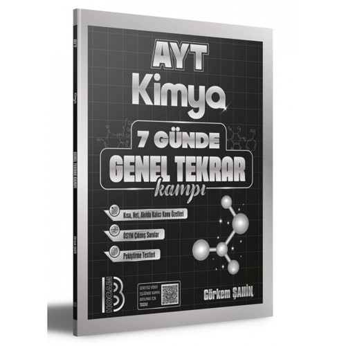 Benim Hocam Yayınları Ayt Kimya 7 Günde Genel Tekrar Kampı
