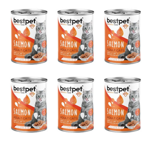 Somonlu Jöleli Yetişkin Kedi Konservesi 400 Gr x 6 Adet
