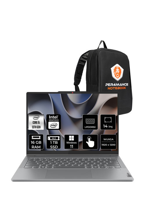 IdeaPad 5 i5 13420H 16GB 1TB SSD 14" FHD+ OLED Multi-Touch W11H 2-in-1 Dizüstü Bilgisayar