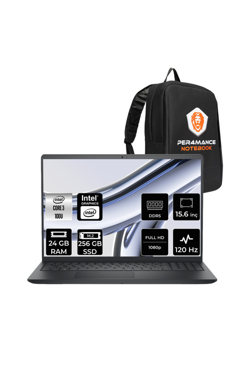 Pro 15 Intel Core 3 100U 24GB 256GB SSD 15.6" FHD 120Hz FDOS Dizüstü Bilgisayar & PER4 Çanta