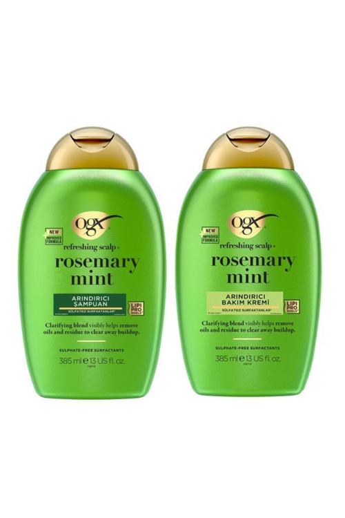 Rosemary Mint Arındırıcı Şampuan + Bakım Kremi 385 ml