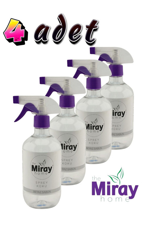 Beyaz Sabun Oda Kumaş Kokusu 500 Ml 4 Adet