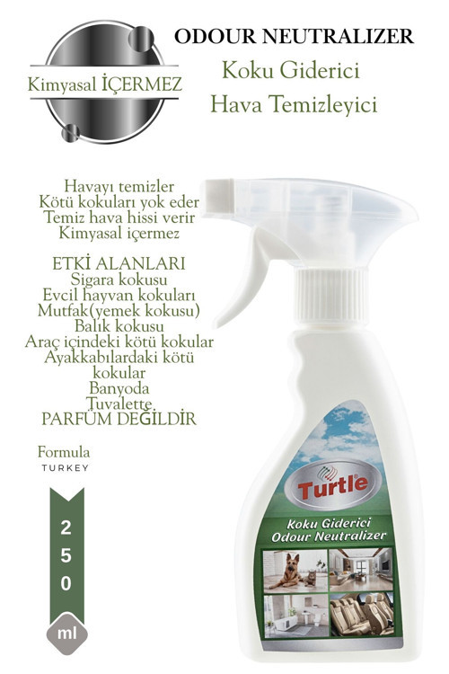 s Evcil Hayvan, Sigara Kokusu, Oto, Ev, Ofis Koku Giderici Hava Temizleyici Etkili 250 Ml % 100 Doğal.