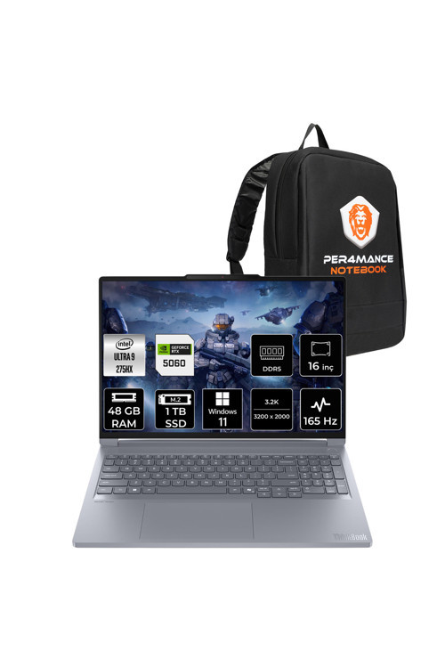 ThinkBook 16P G6 Ultra9 275HX 48GB 1TB SSD RTX5060/8GB 115W 16" 3.2K 165Hz W11P Laptop