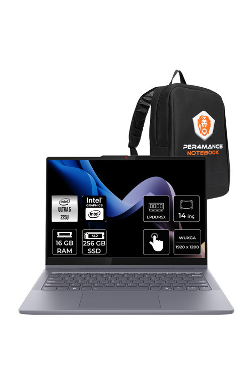 IdeaPad 5 Ultra 5 225U 16GB 256GB SSD 14" FHD+ Multi-Touch FDOS 2-in-1 Dizüstü Bilgisayar