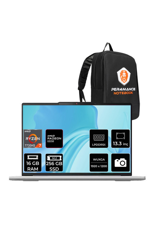 IdeaPad Slim 5 Ryzen 7 7735HS 16GB 256GB SSD 13.3" FHD+ FDOS Dizüstü Bilgisayar