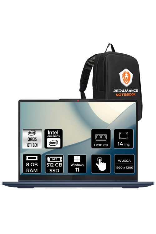 IdeaPad 5 i5 13420H 8GB 512GB SSD 14" FHD+ Multi-Touch W11P 2-in-1 Dizüstü Bilgisayar