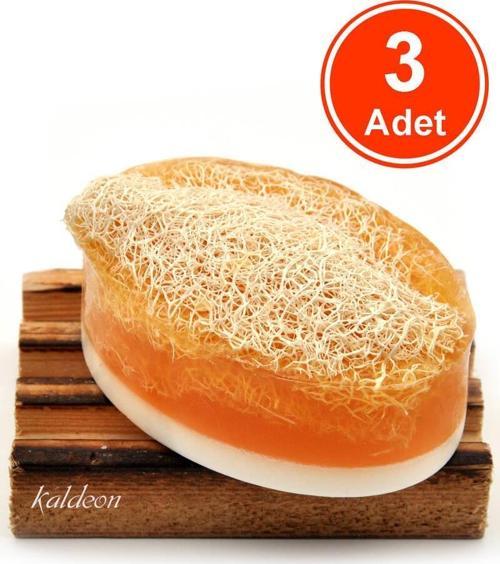 Kabak Lifli El Yapımı Doğal Ballı Eşek Sütü Sabunu 120 G x 3 Adet