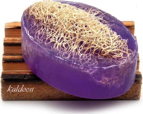 Kabak Lifli El Yapımı Doğal Lavanta Yağı Sabunu 120 G