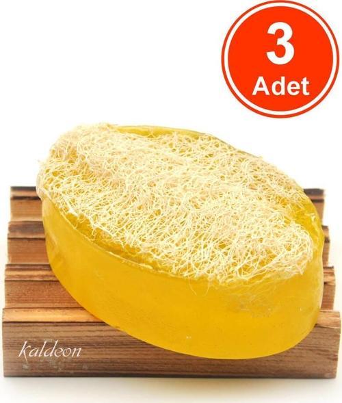 Kabak Lifli El Yapımı Doğal Limon Çiçeği Sabunu 120 G x 3 Adet