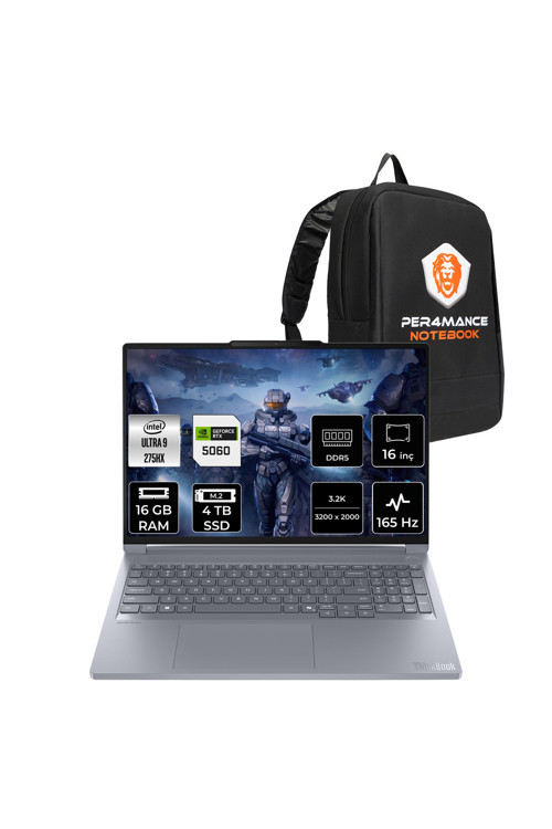 ThinkBook 16P G6 Ultra9 275HX 16GB 4TB SSD RTX5060/8GB 115W 16" 3.2K 165Hz FDOS Laptop