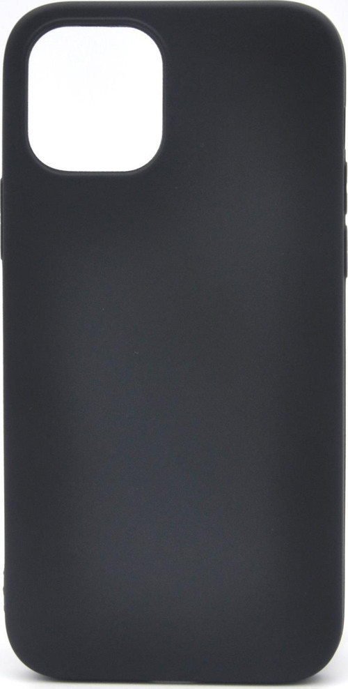 iPhone 11 Pro Uyumlu Düz Renk Esnek Yumuşak Silikon Kılıf Rubber Siyah