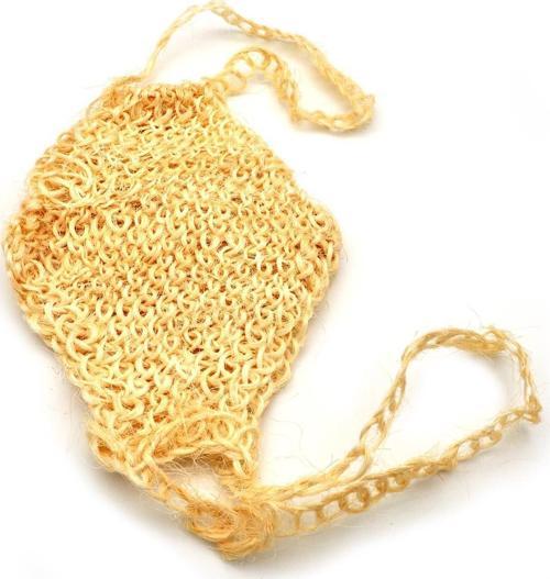 Doğal Örme Palmiye Lif Banyo Hamam Vücud Kesesi İpli 23x33 cm.