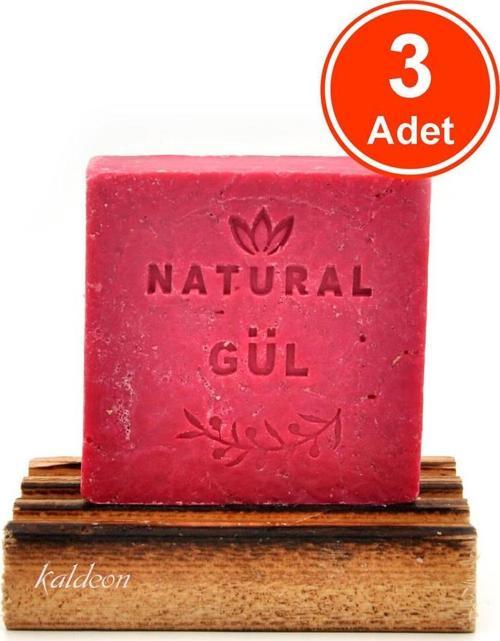 Gül Yağı Sabunu El Yapımı Doğal 120 G x 3 Adet