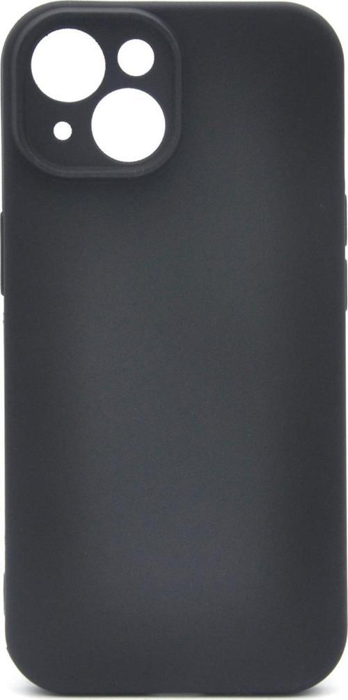 iPhone 14 Uyumlu Düz Renk Esnek Yumuşak Silikon Kılıf  Rubber Siyah