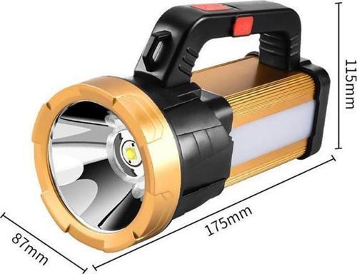 6 Mod Şarjlı EL Feneri Projektör Tipi Watton Wt-615